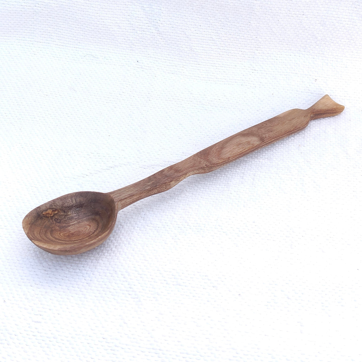 Cuchara de madera de naranjo, otro angulo