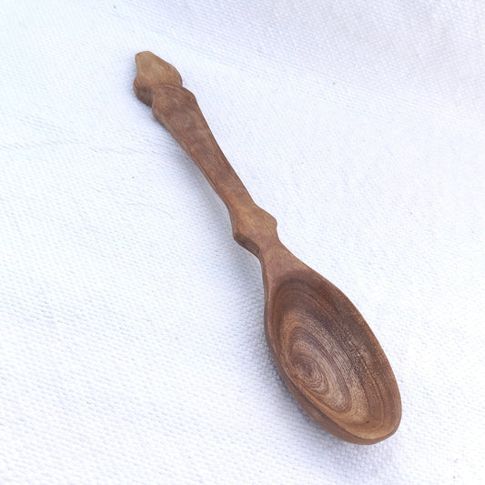 Cuchara de madera de naranjo, otro angulo