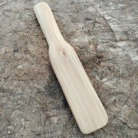 Cuchillo de mantequilla de madera de peral, detalle del mango