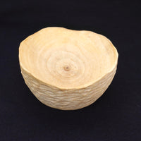 Cuenco de madera de algarrobo, otro angulo