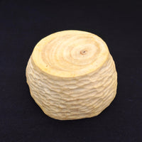 Cuenco de madera de algarrobo, detalle de la veta