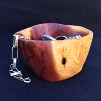 Cuenco de madera de juniperus, detalle de la veta